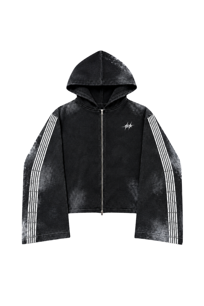 Washed Stripe Premium Zip