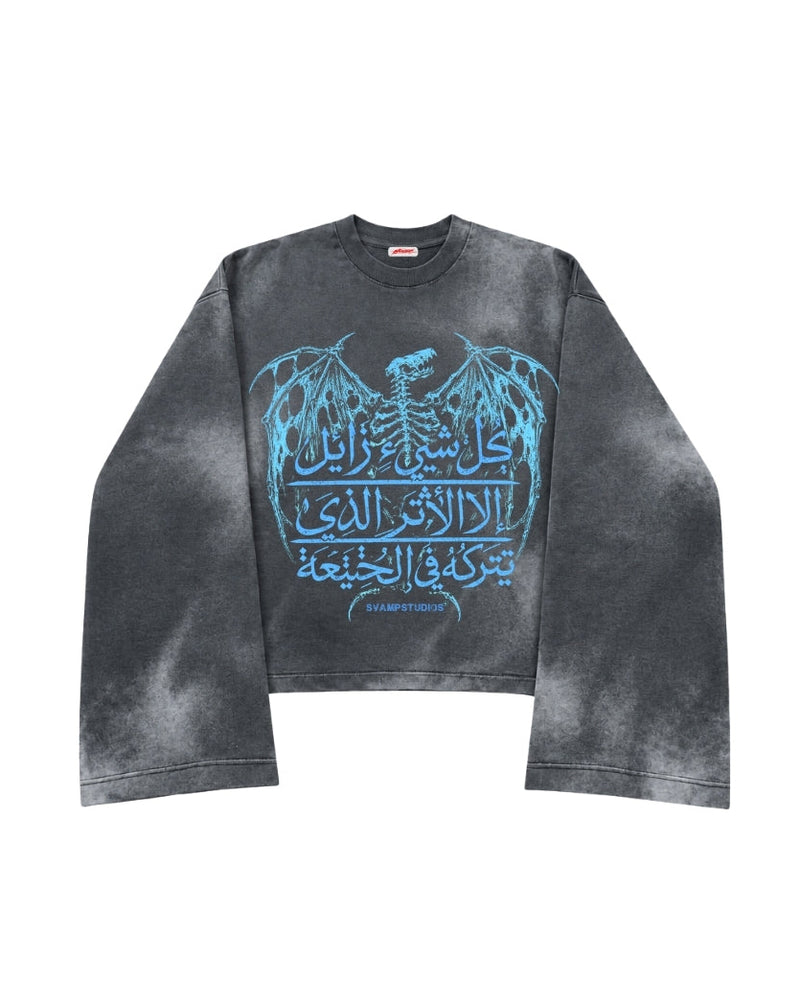 Washed Arabic Long Sleeve