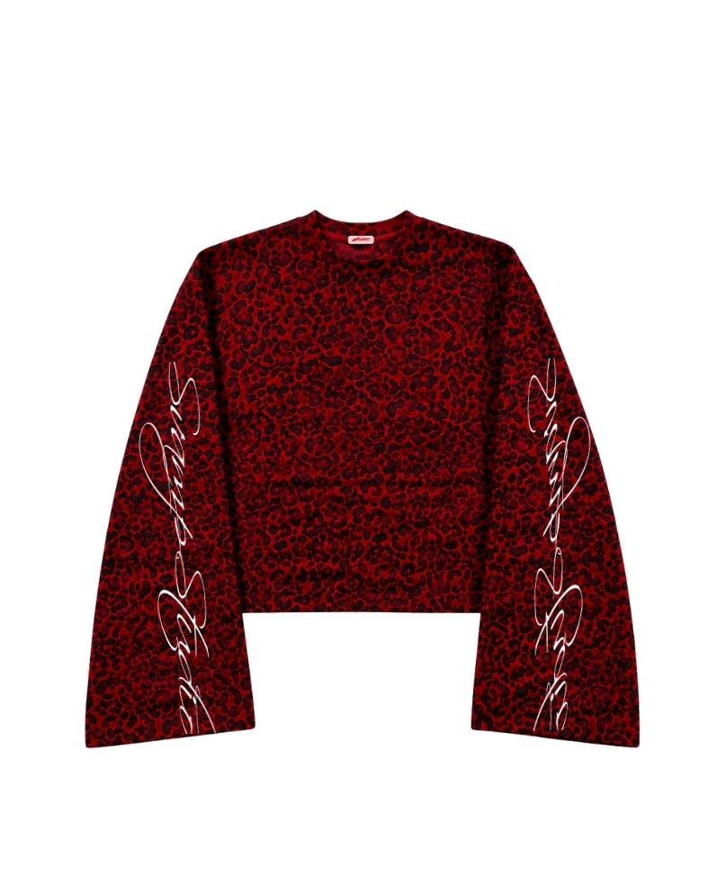 Wine Leopard Long Sleeve